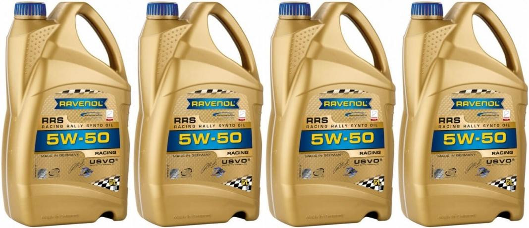 Ravenol RRS RACING RALLYE SYNTO SAE 5W50 Motoröl 4x 5 = 20 Liter