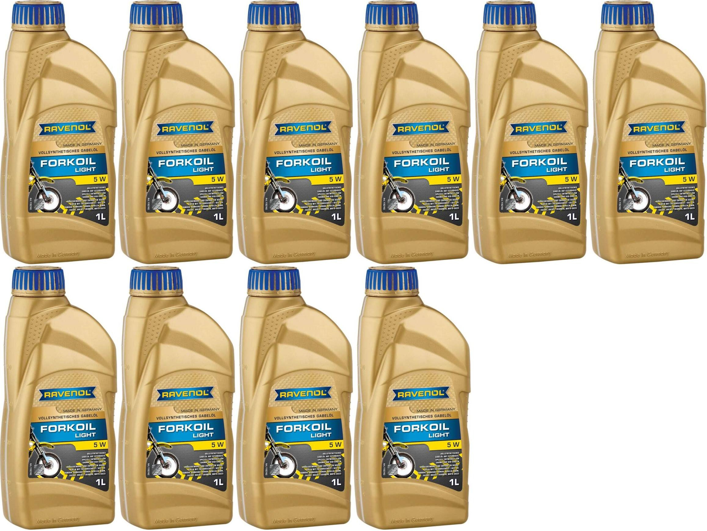 Ravenol FORKOIL Light 5W Gabel-Öl 10x 1l = 10 Liter