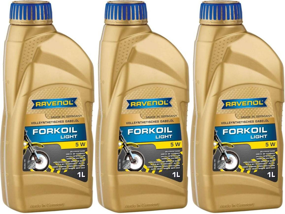 Ravenol FORKOIL Light 5W Gabel-Öl 3x 1l = 3 Liter