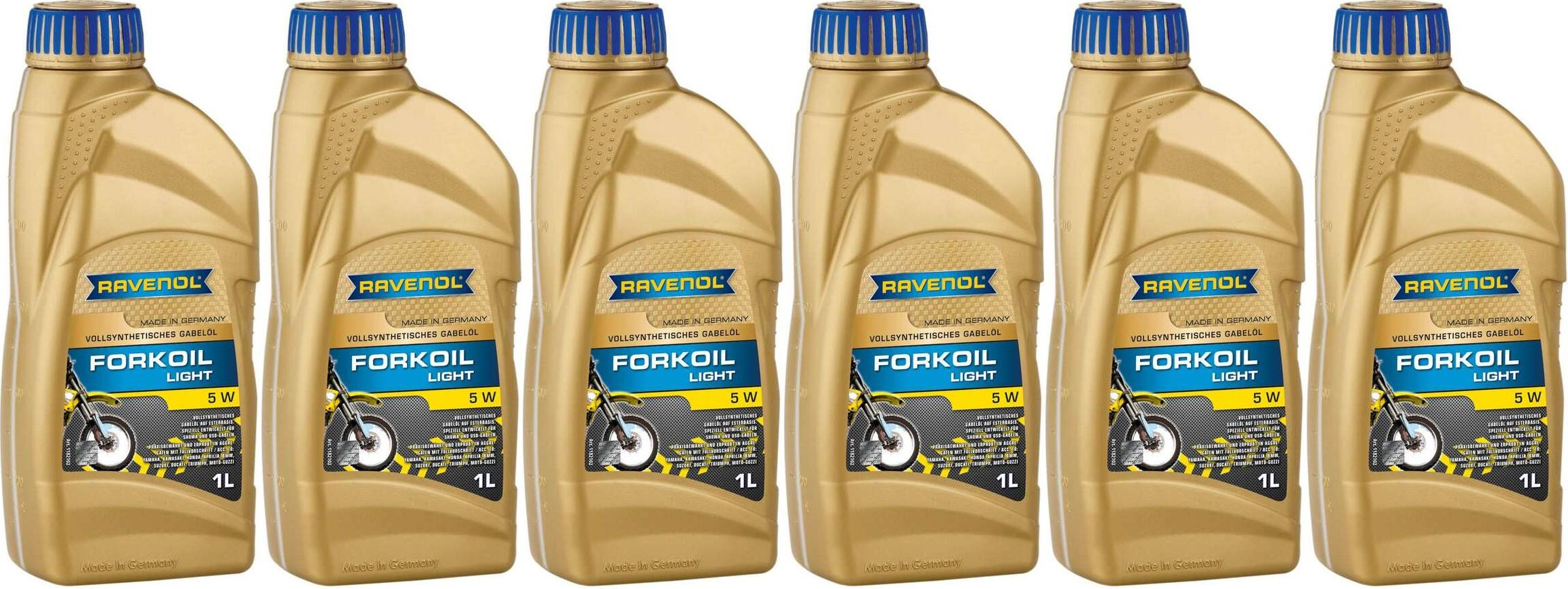 Ravenol FORKOIL Light 5W Gabel-Öl 6x 1l = 6 Liter