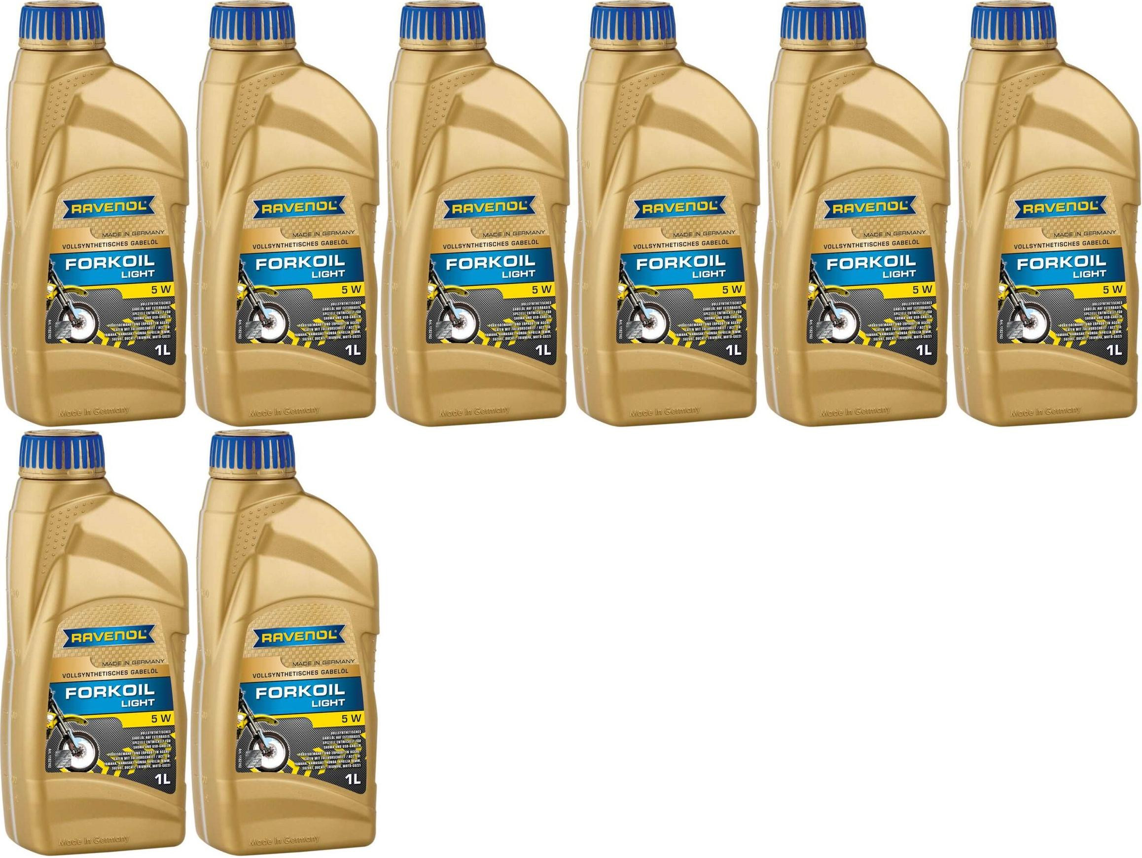 Ravenol FORKOIL Light 5W Gabel-Öl 8x 1l = 8 Liter