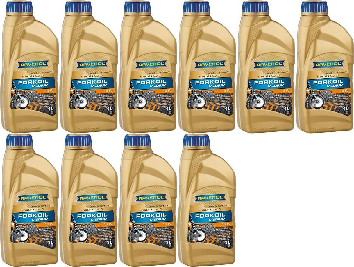 Ravenol FORKOIL Medium 10W Gabel-Öl 10x 1l = 10 Liter