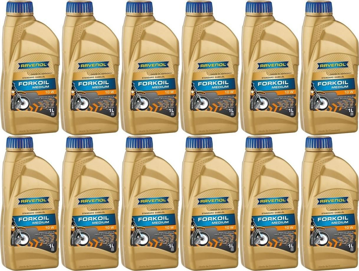 Ravenol FORKOIL Medium 10W Gabel-Öl 12x 1l = 12 Liter