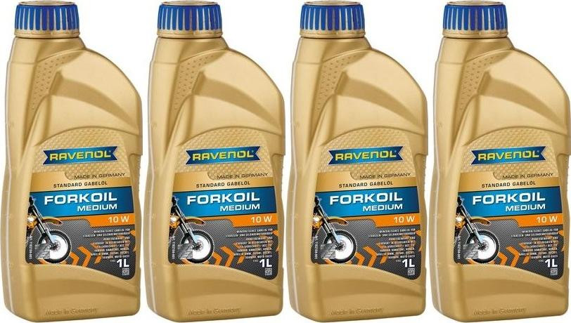 Ravenol FORKOIL Medium 10W Gabel-Öl 4x 1l = 4 Liter