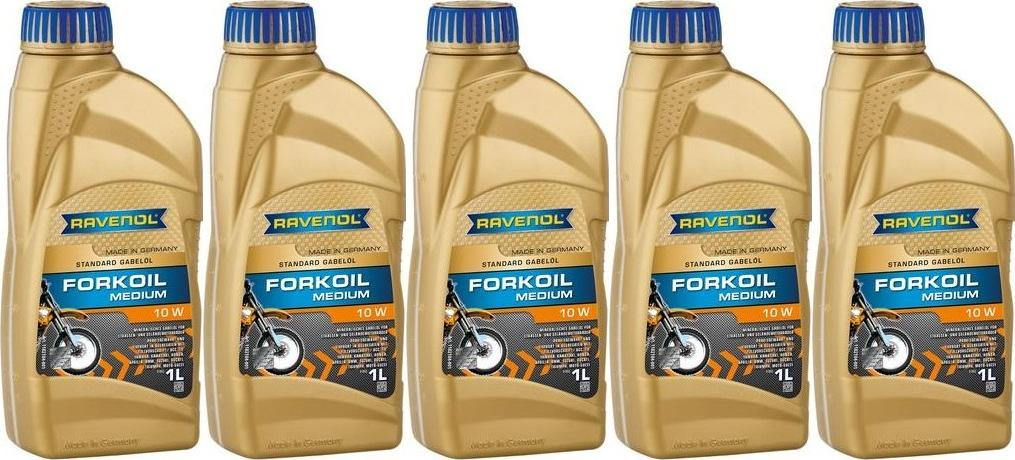 Ravenol FORKOIL Medium 10W Gabel-Öl 5x 1l = 5 Liter