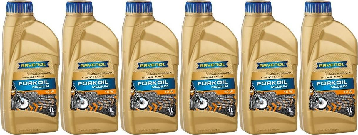 Ravenol FORKOIL Medium 10W Gabel-Öl 6x 1l = 6 Liter