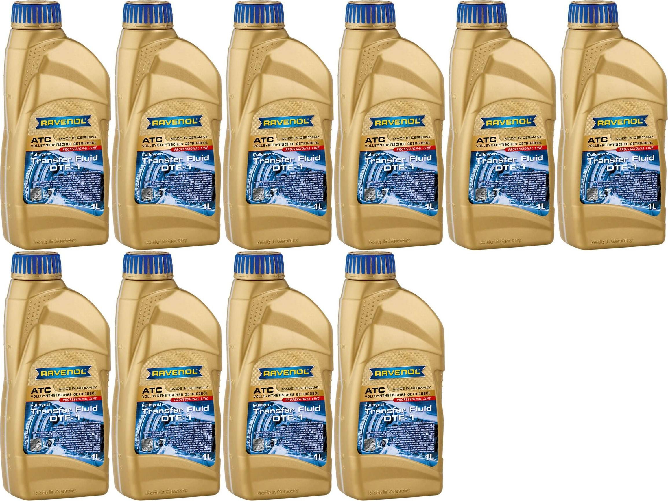 RAVENOL Getriebeöl ATC Transfer Fluid DTF-1 1 Liter 10x 1l = 10 Liter