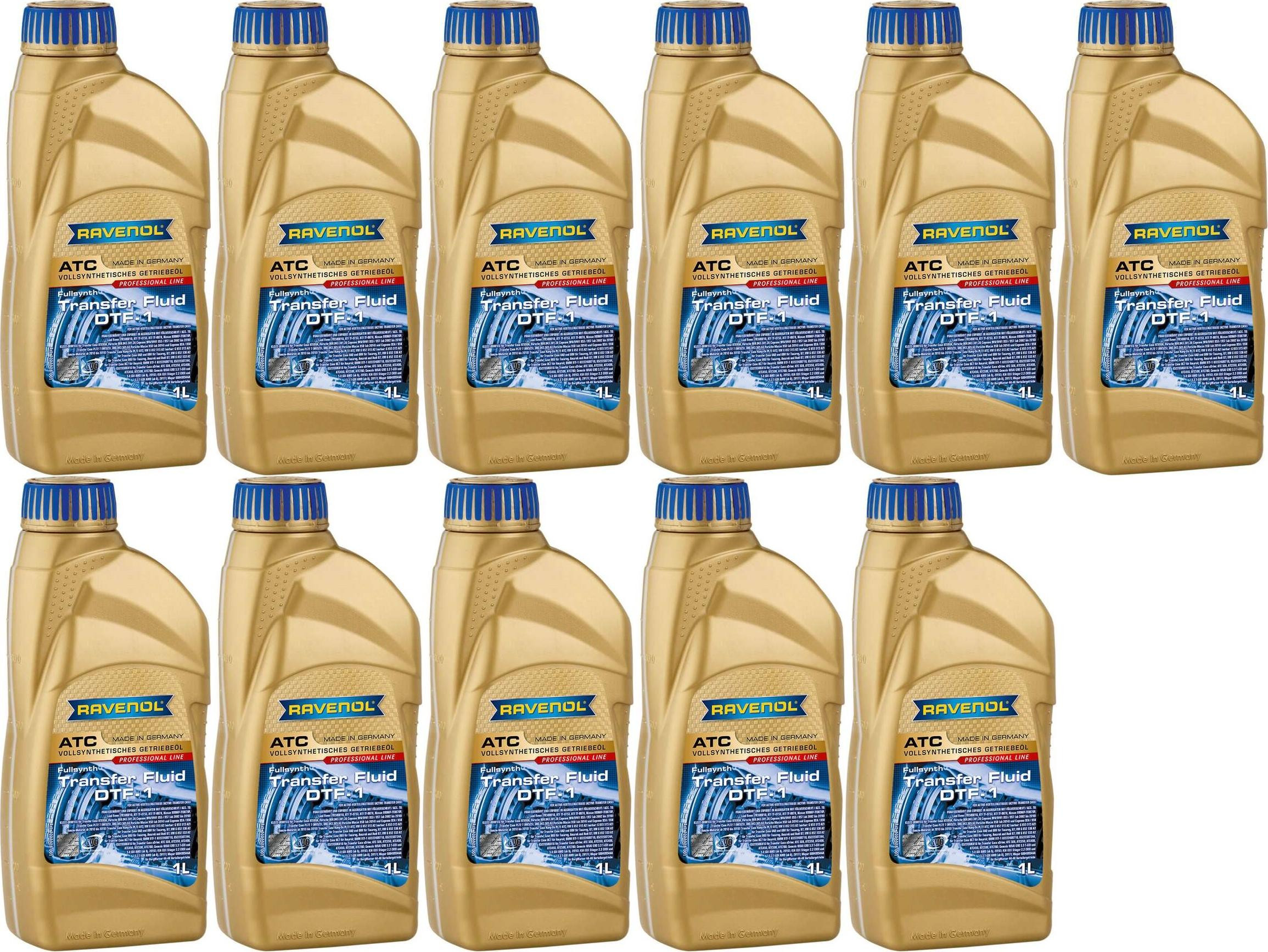 RAVENOL Getriebeöl ATC Transfer Fluid DTF-1 1 Liter 11x 1l = 11 Liter