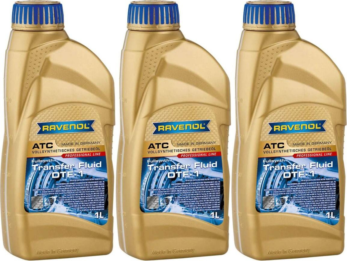 RAVENOL Getriebeöl ATC Transfer Fluid DTF-1 1 Liter 3x 1l = 3 Liter