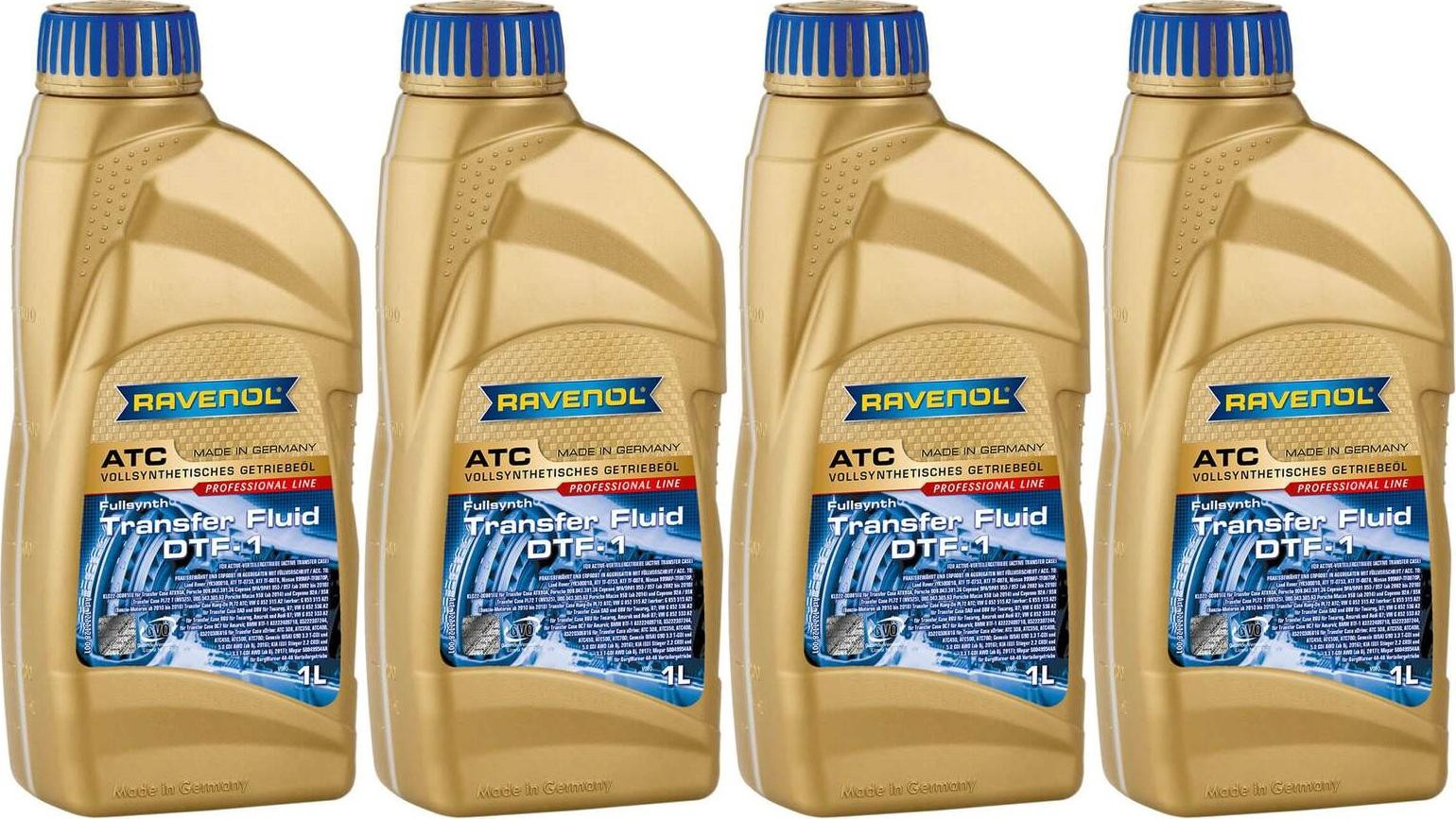RAVENOL Getriebeöl ATC Transfer Fluid DTF-1 1 Liter 4x 1l = 4 Liter