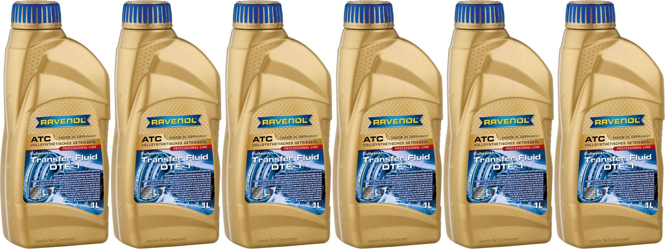 RAVENOL Getriebeöl ATC Transfer Fluid DTF-1 1 Liter 6x 1l = 6 Liter
