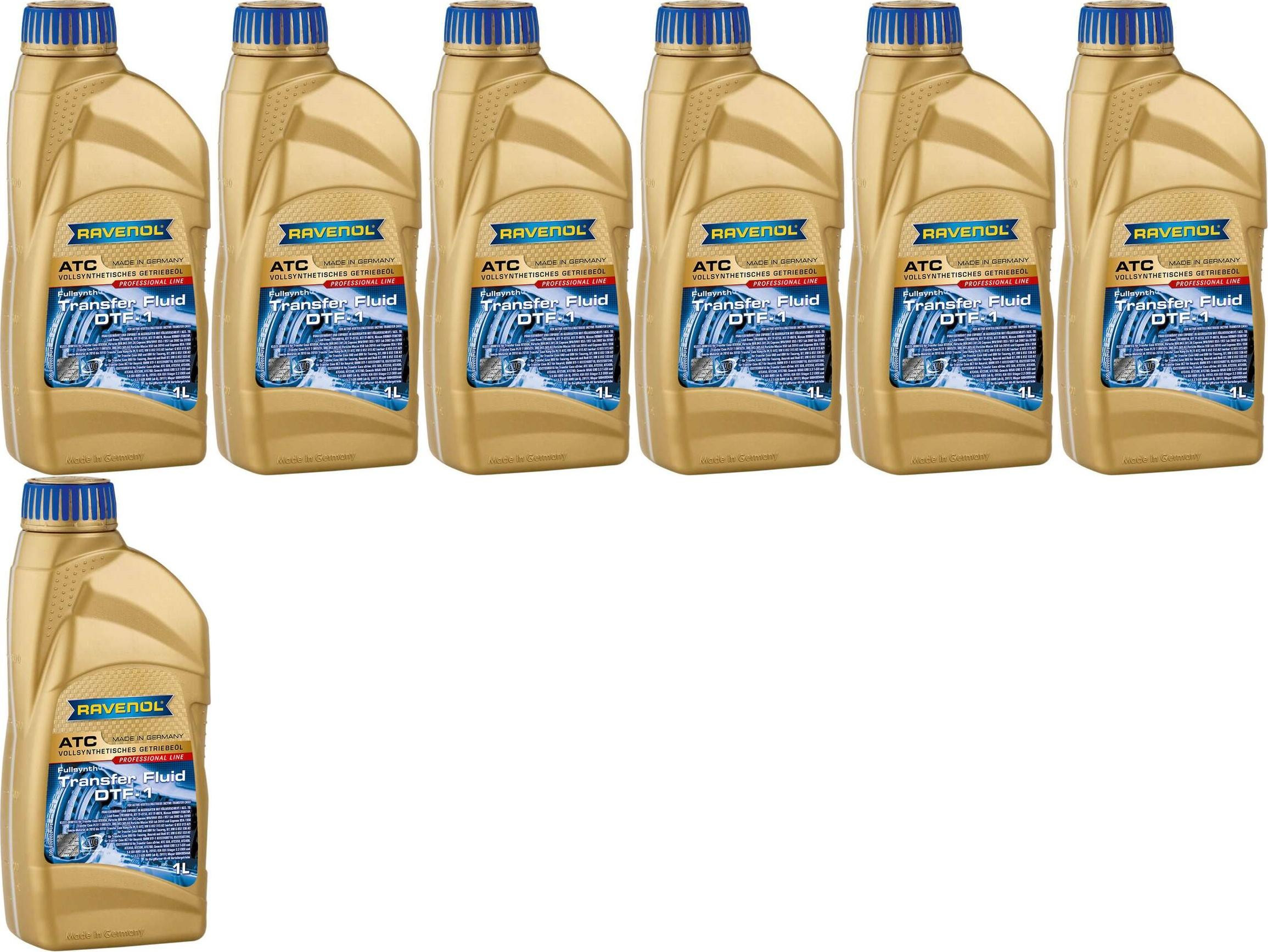 RAVENOL Getriebeöl ATC Transfer Fluid DTF-1 1 Liter 7x 1l = 7 Liter