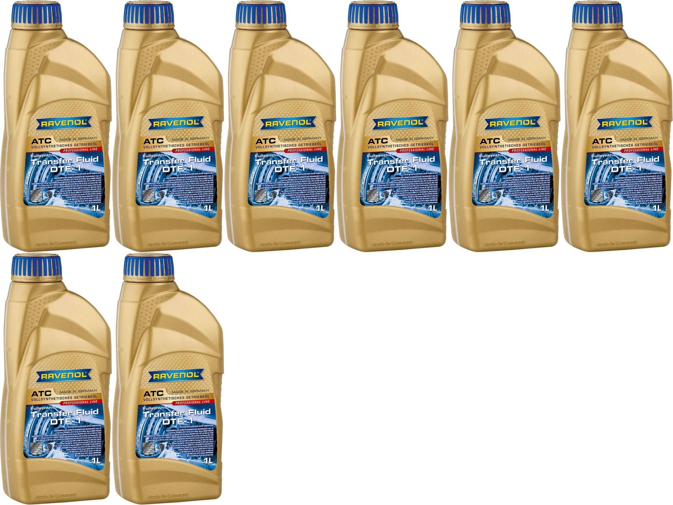 RAVENOL Getriebeöl ATC Transfer Fluid DTF-1 1 Liter 8x 1l = 8 Liter