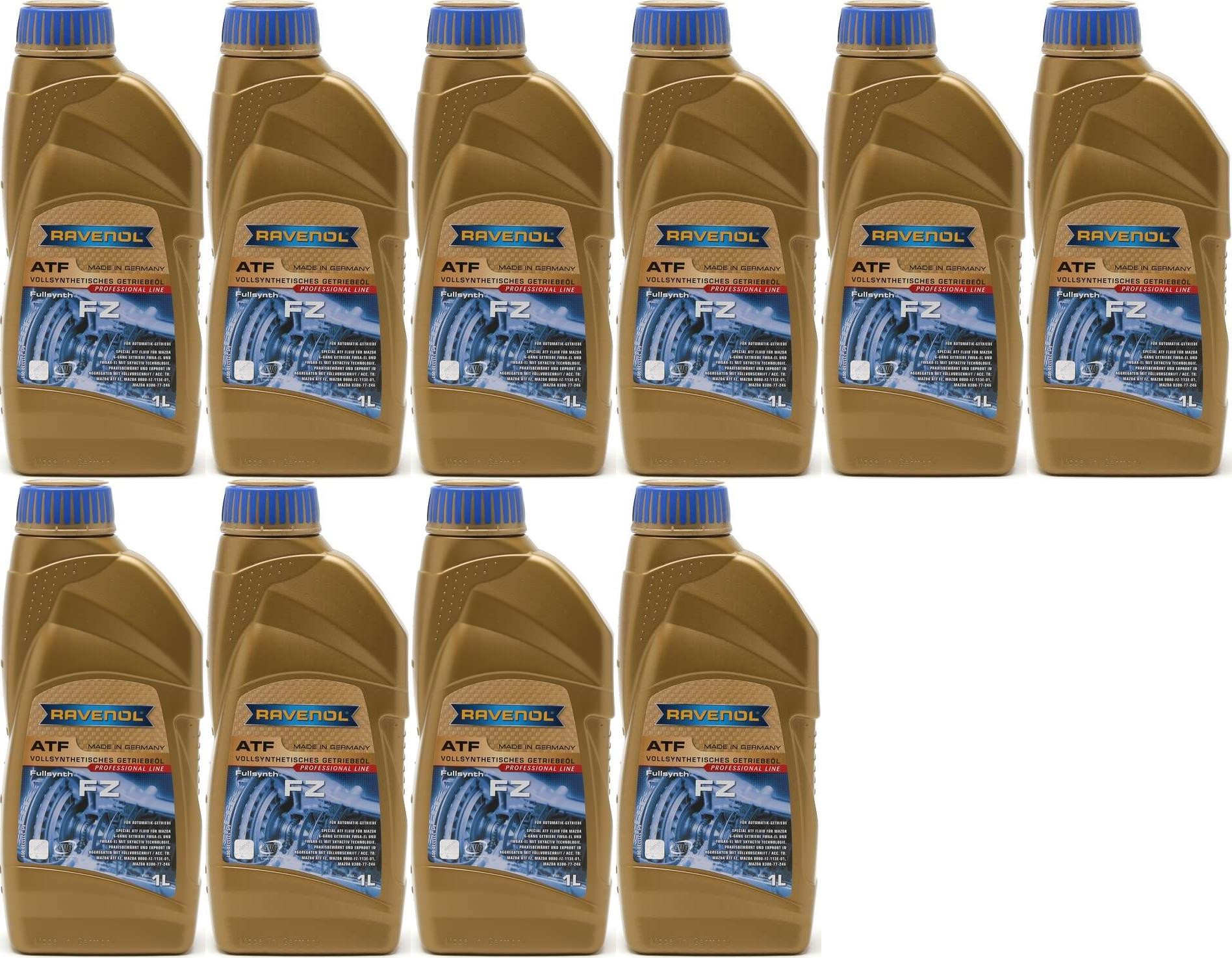 Ravenol ATF FZ (MAZDA 6-Gang SKYACTIV Technologie) 10x 1l = 10 Liter