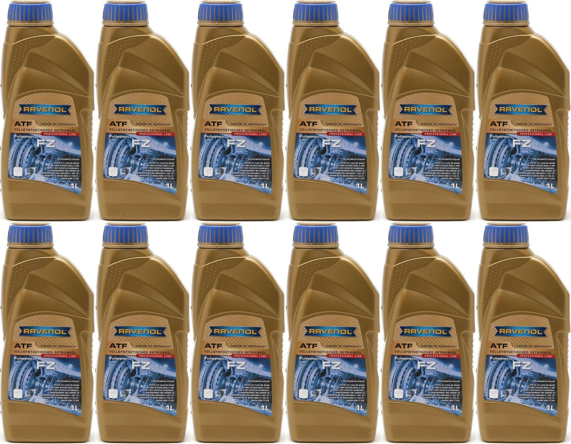 Ravenol ATF FZ (MAZDA 6-Gang SKYACTIV Technologie) 12x 1l = 12 Liter