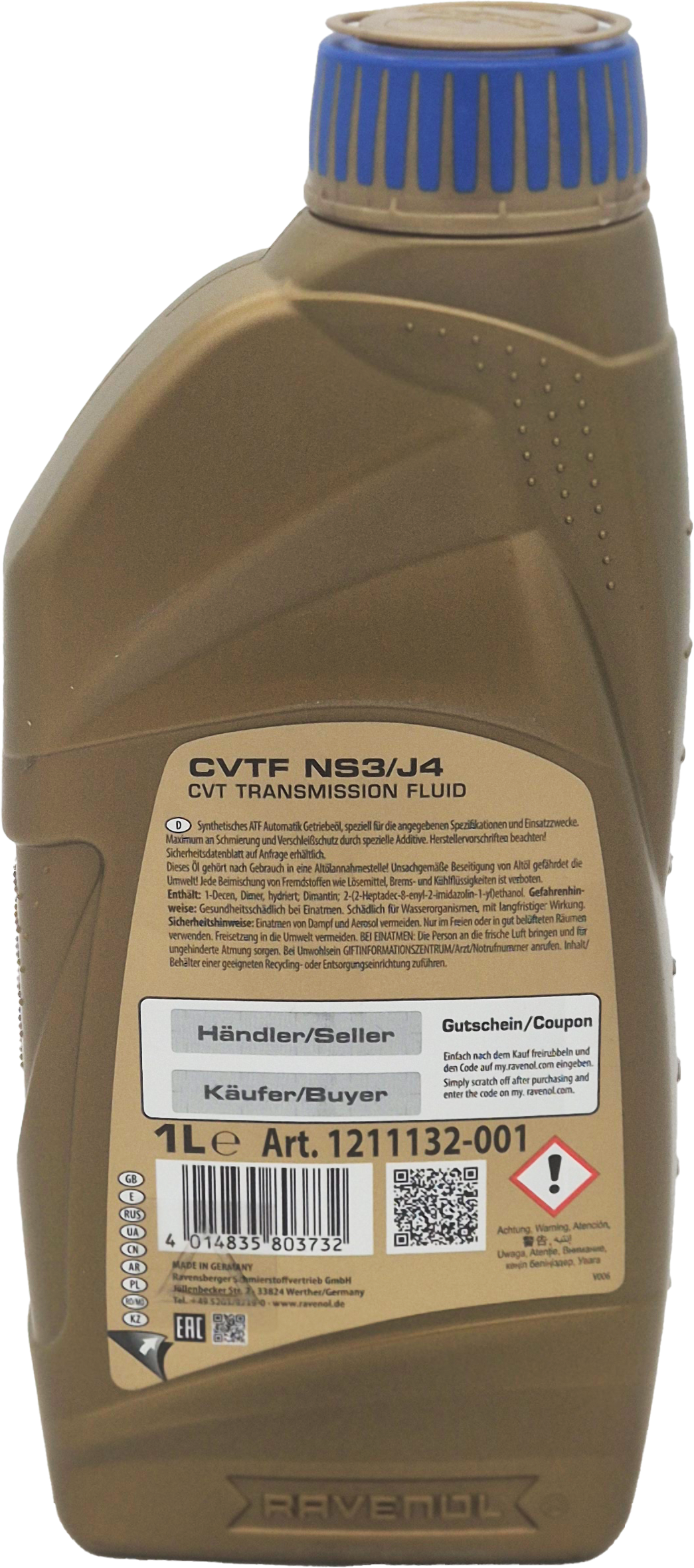 RAVENOL CVTF NS3/J4 Fluid 1 Liter Flasche