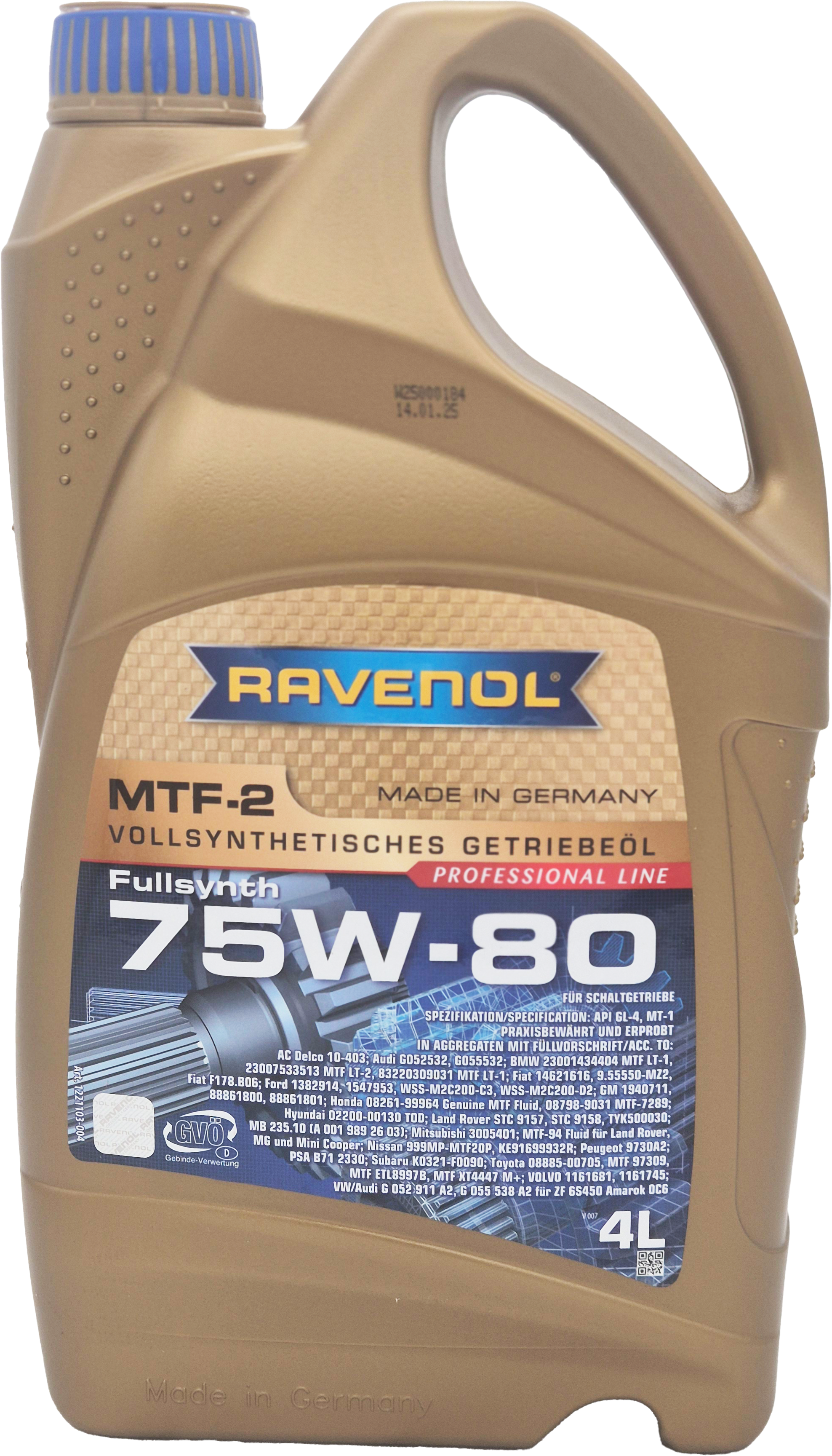 Ravenol MTF-2 SAE 75W-80 4 Liter Kanister