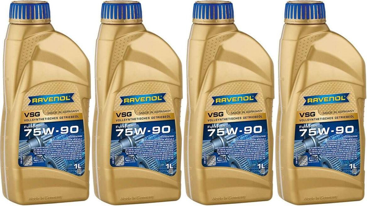 RAVENOL VSG SAE 75W-90 Vollsynth. API GL-4/GL-5 1 Liter 4x 1l = 4 Liter