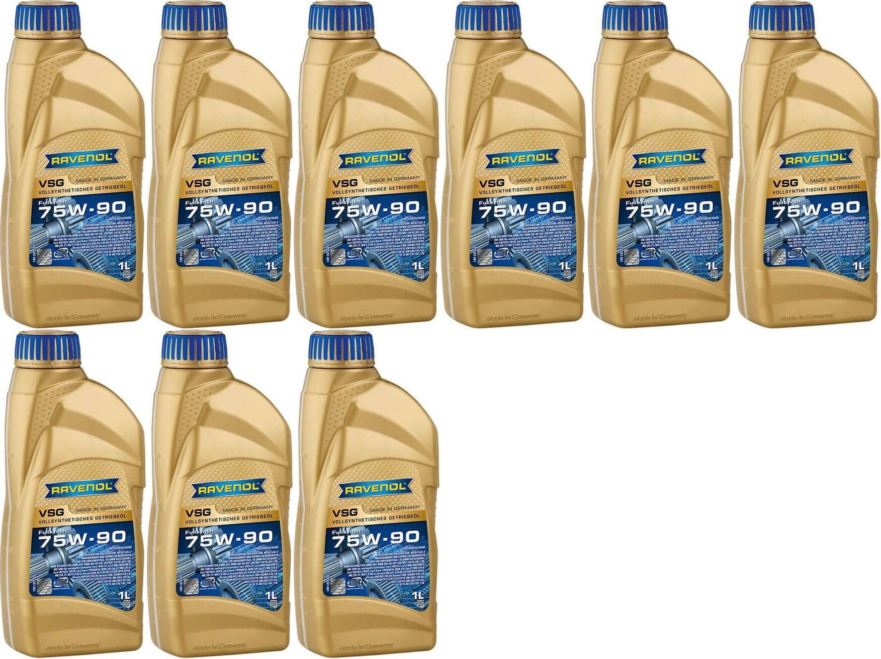 RAVENOL VSG SAE 75W-90 Vollsynth. API GL-4/GL-5 1 Liter 9x 1l = 9 Liter