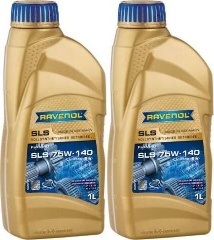 RAVENOL Getriebeoel SLS SAE 75W-140 GL 5 LS 1 Liter 2x 1l = 2 Liter