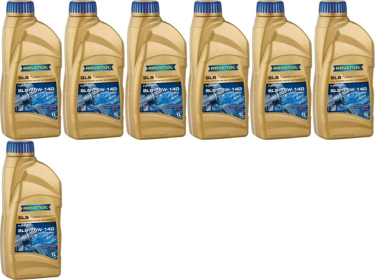 RAVENOL Getriebeoel SLS SAE 75W-140 GL 5 LS 1 Liter 7x 1l = 7 Liter