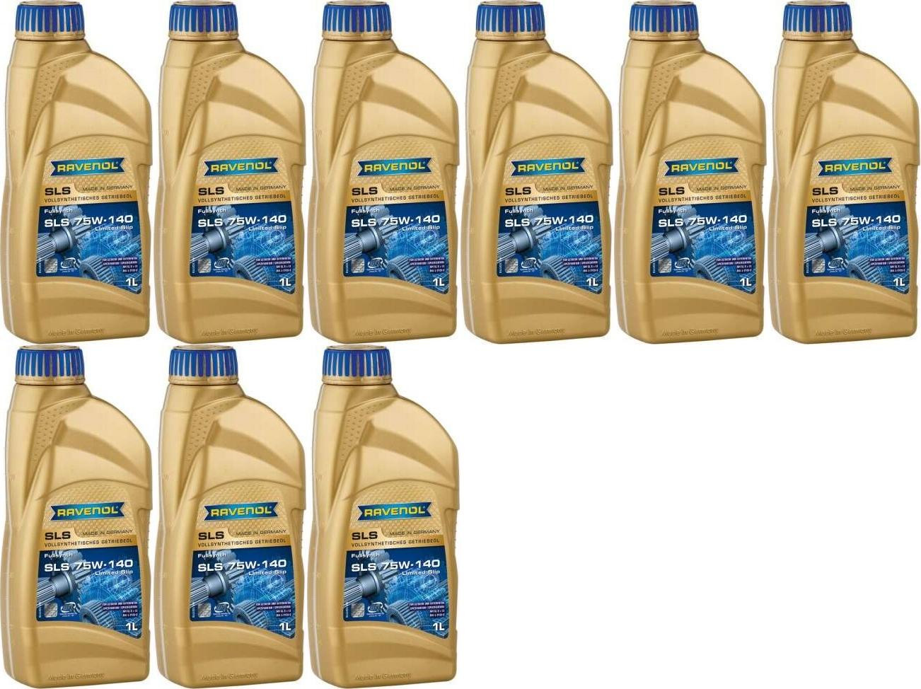 RAVENOL Getriebeoel SLS SAE 75W-140 GL 5 LS 1 Liter 9x 1l = 9 Liter