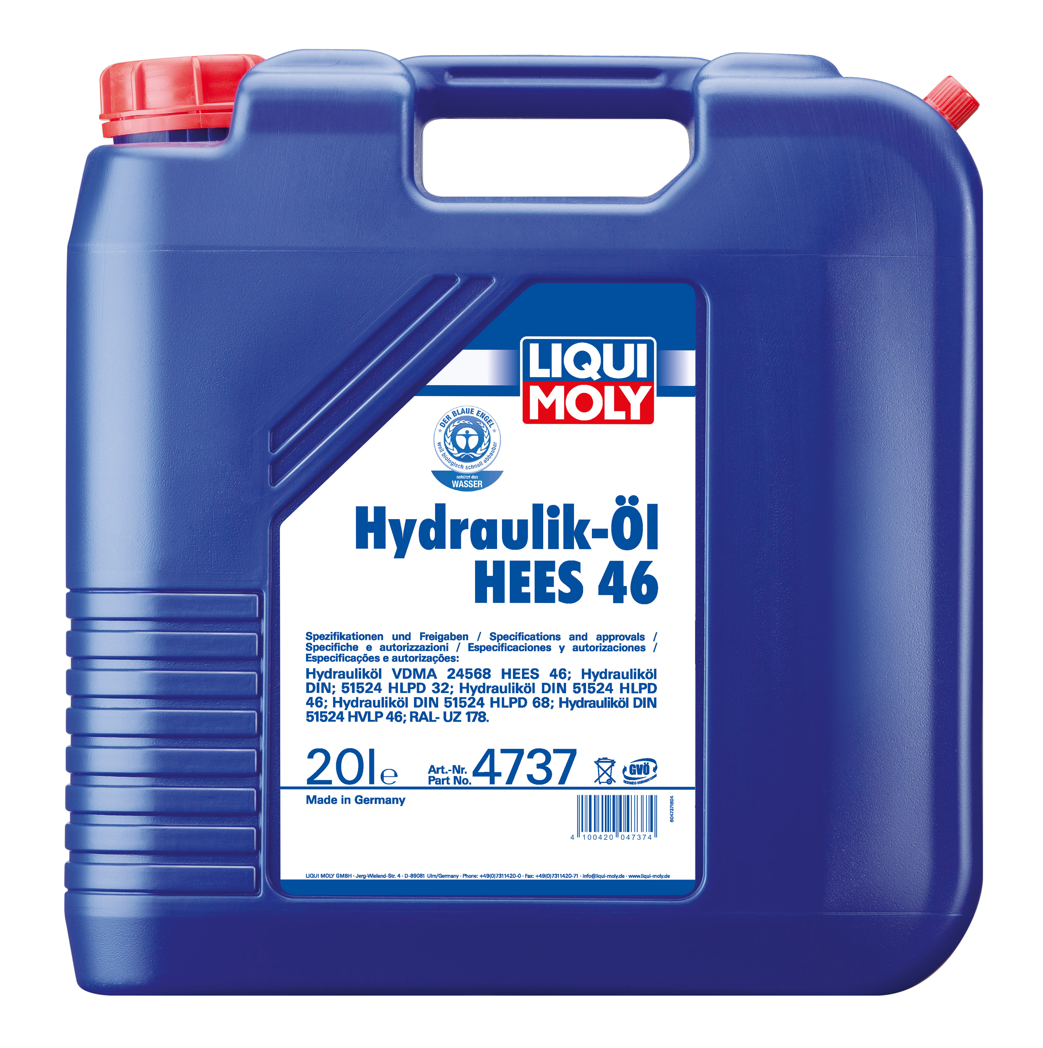 Liqui Moly 4737 Hydrauliköl Hees 46 20l