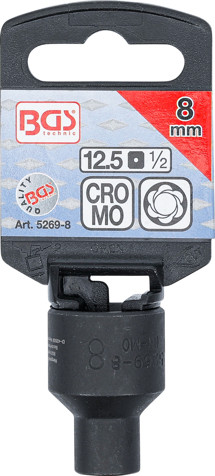 BGS Spiral-Profil-Steckschlüssel-Einsatz / Schraubenausdreher | Antrieb Innenvierkant 12,5 mm (1/2