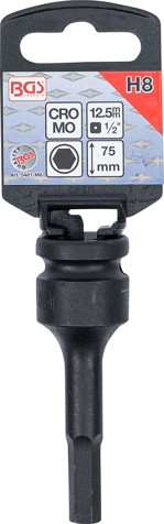 BGS Kraft-Bit-Einsatz | Antrieb Innenvierkant 12,5 mm (1/2