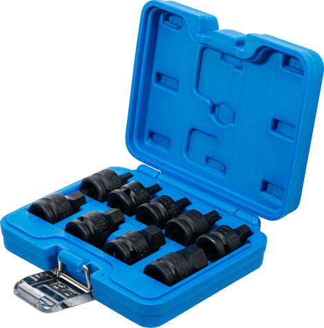 BGS Kraft-Bit-Einsatz-Satz | Antrieb Innenvierkant 12,5 mm (1/2