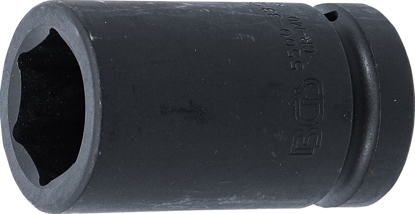 BGS Kraft-Steckschlüssel-Einsatz Sechskant, tief | Antrieb Innenvierkant 25 mm (1