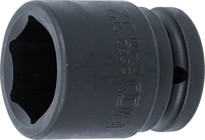 BGS Kraft-Steckschlüssel-Einsatz Sechskant | Antrieb Innenvierkant 20 mm (3/4