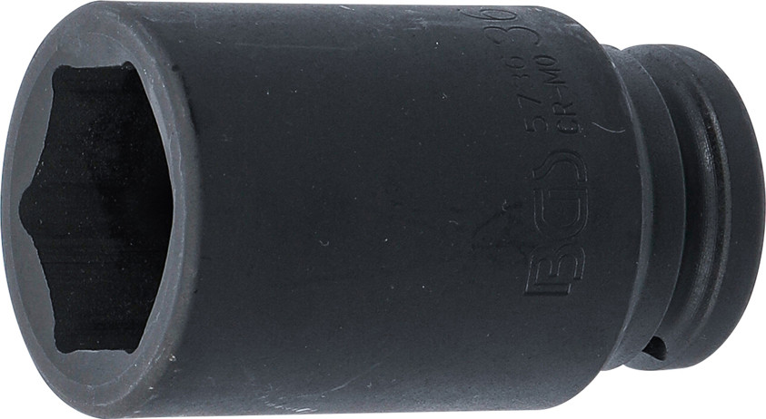 BGS Kraft-Steckschlüssel-Einsatz Sechskant, tief | Antrieb Innenvierkant 20 mm (3/4