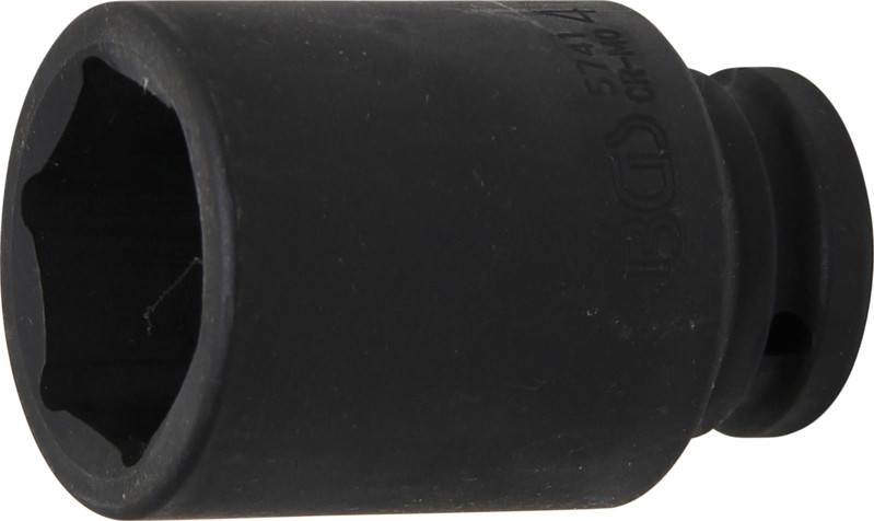 BGS Kraft-Steckschlüssel-Einsatz Sechskant, tief | Antrieb Innenvierkant 20 mm (3/4