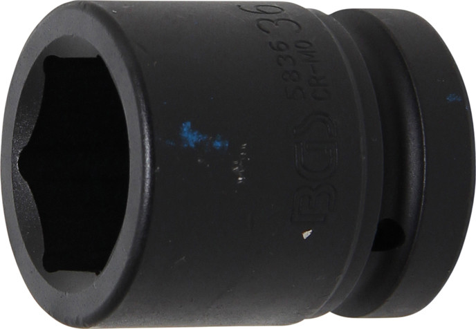 BGS Kraft-Steckschlüssel-Einsatz Sechskant | Antrieb Innenvierkant 25 mm (1