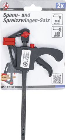 BGS Spann- und Spreizzwingen-Satz | 105 mm | 2-tlg.