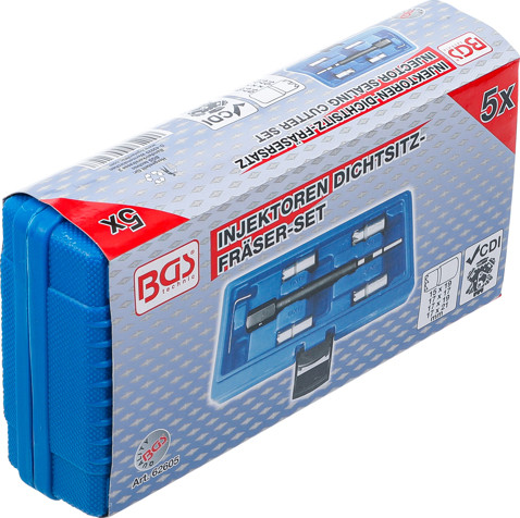 BGS Injektoren-Dichtsitz-Fräser-Satz für CDI Motoren | 5-tlg.