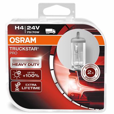 Osram Truckstar Pro Glühlampe H4 P43t 24V 85W/80W 3200K 1 Stück