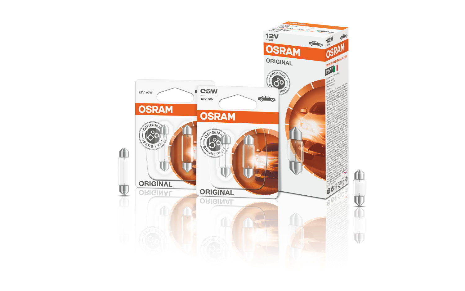 Osram Original Festoon Sofittenlampe Glühlampe SV7-8 12V 3W 1 Stück