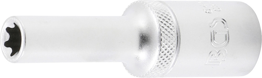 BGS Steckschlüssel-Einsatz E-Profil, tief | Antrieb Innenvierkant 12,5 mm (1/2