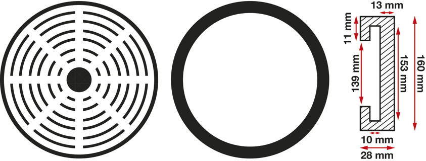 BGS Gummiteller | für Hebebühnen | Ø 160 mm