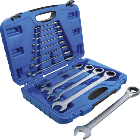 BGS Ratschenring-Maulschlüssel-Satz | SW 8 - 32 mm | 13-tlg.