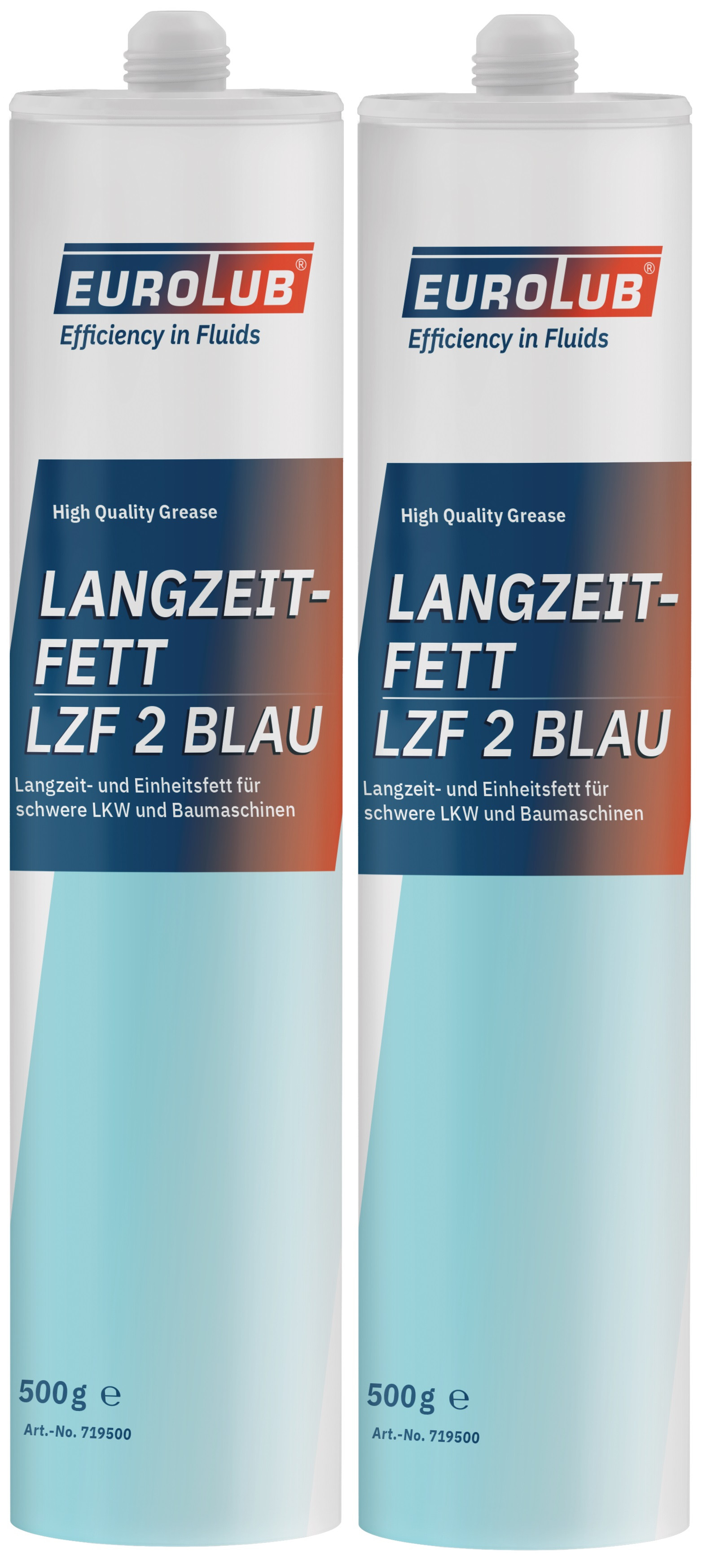 Eurolub Langzeitfett LZF 2 BLAU Fett Kartusche 2x 500 Gramm