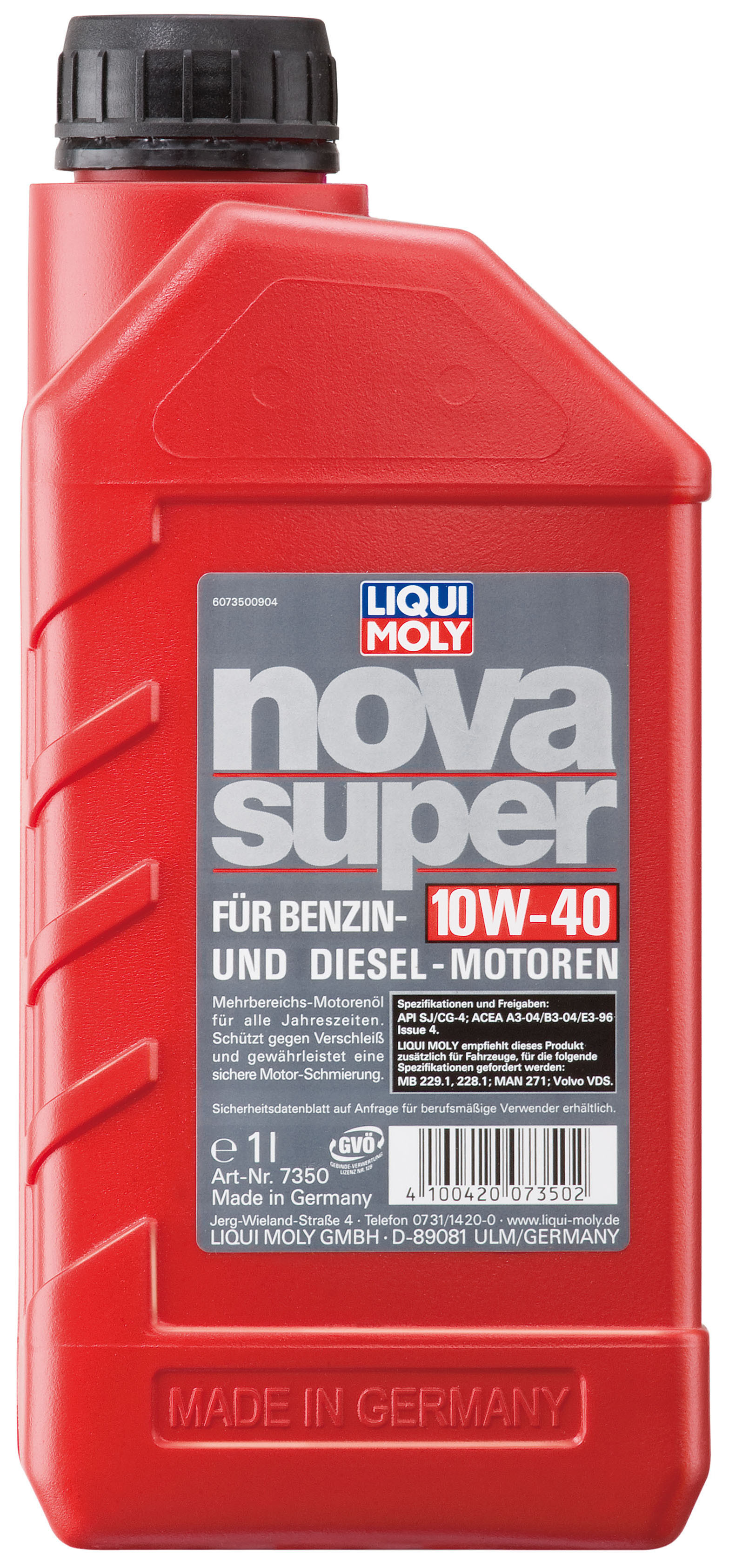 Liqui Moly 7350 Nova Super 10W-40 Motoröl 1l Flasche