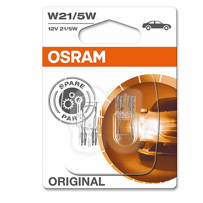 Osram Lampe mit Glassockel Glühlampe W21/5W W3x16q 12V 21W/5W Doppelpack