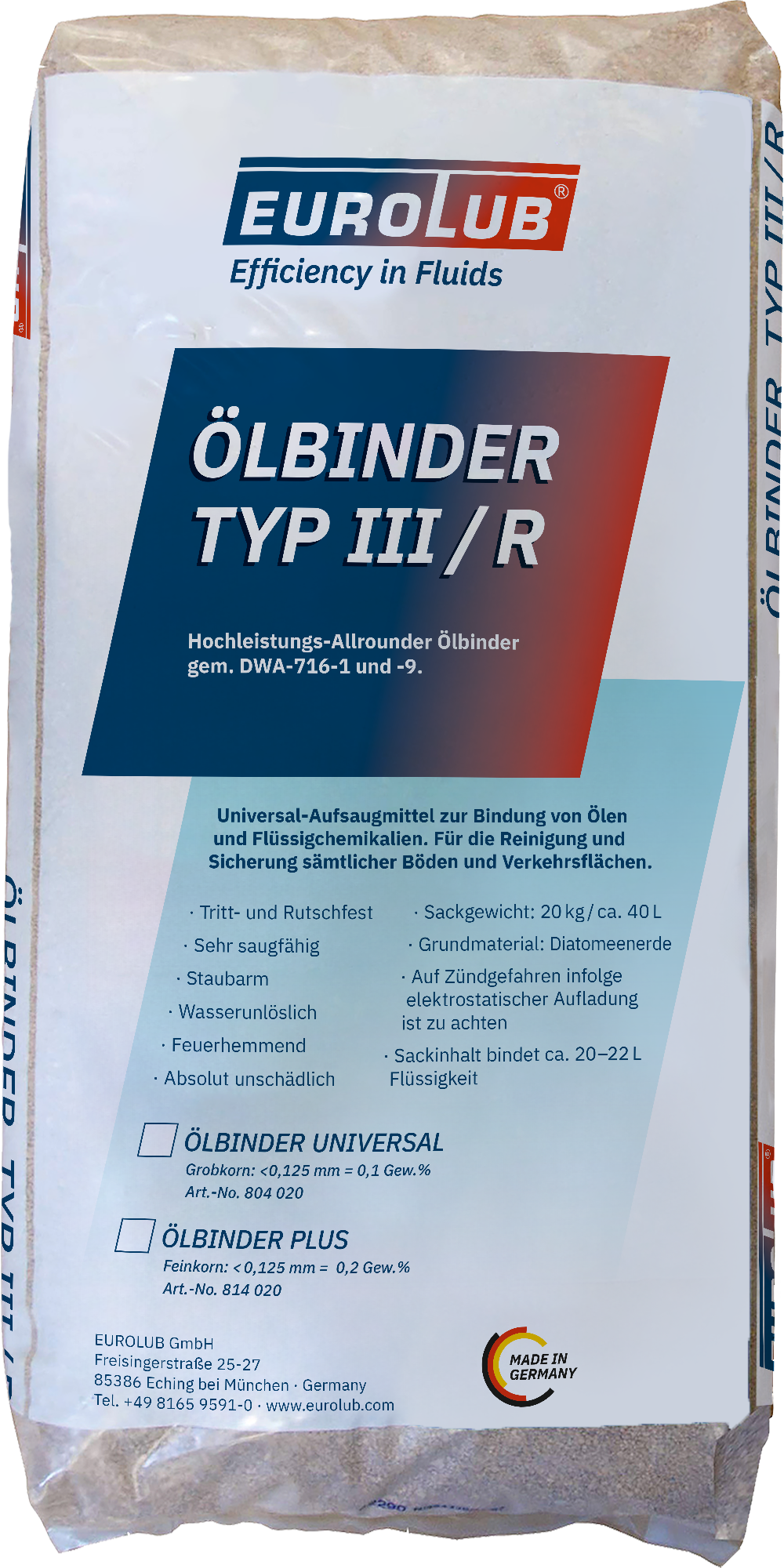 EUROLUB Ölbinder Universal Grobkorn 20kg