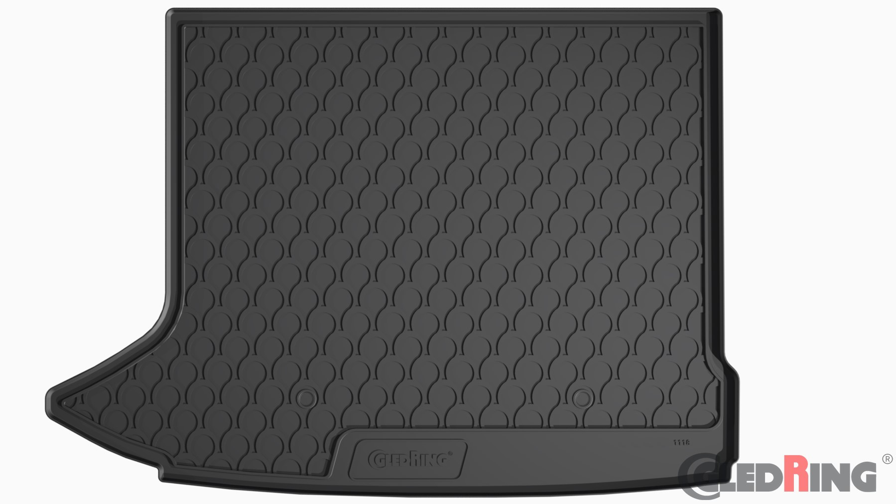 Original Gledring Premium Gummi Kofferraummatte - AUDI Q3 8U (Oberer Boden, Linke Erweiterung - ohne Netz) 2011-2019