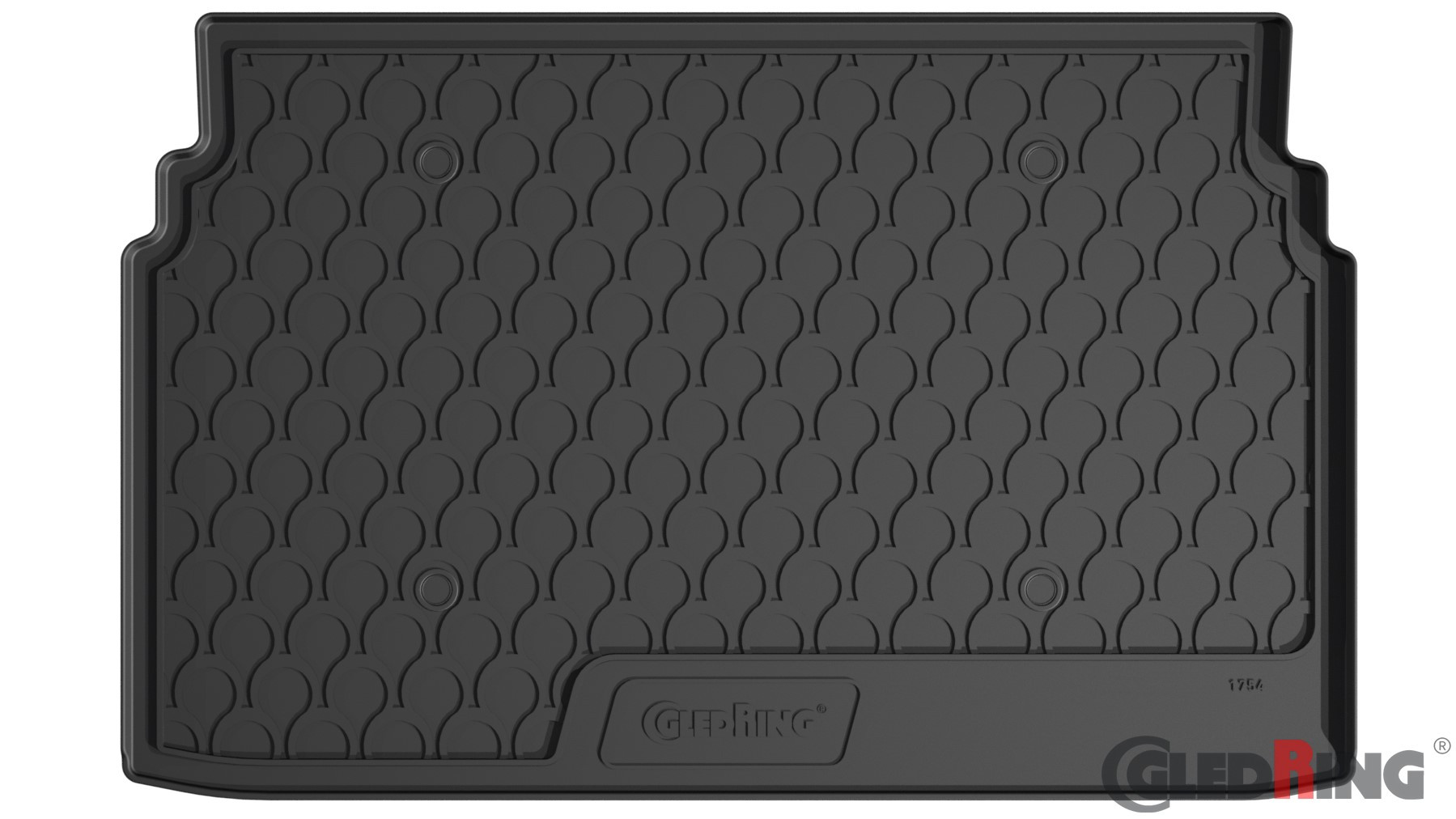 Original Gledring Premium Gummi Kofferraummatte - CITROEN C3 Aircross (Oberer Boden) 10.2017->2024