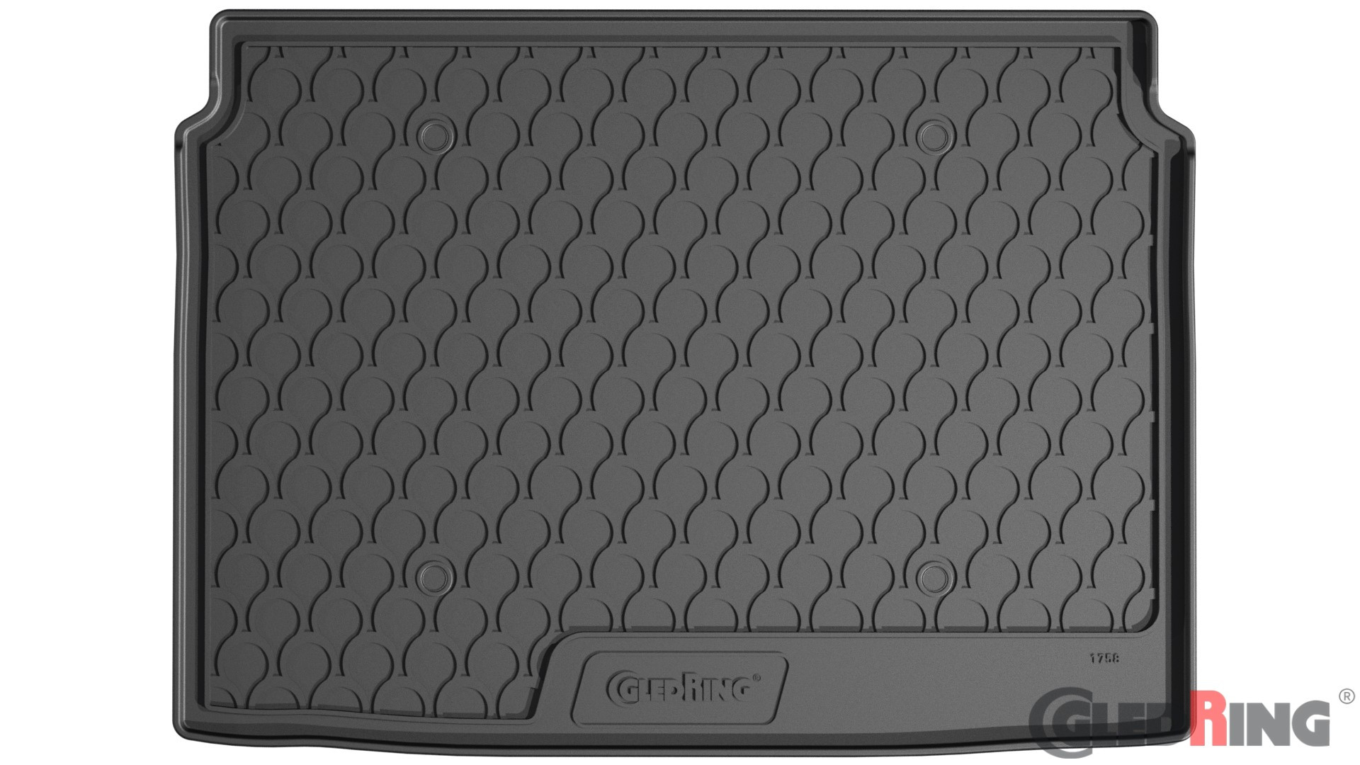 Original Gledring Premium Gummi Kofferraummatte - CITROEN C4 HB / C4e (Oberer variabler Boden) 2021->