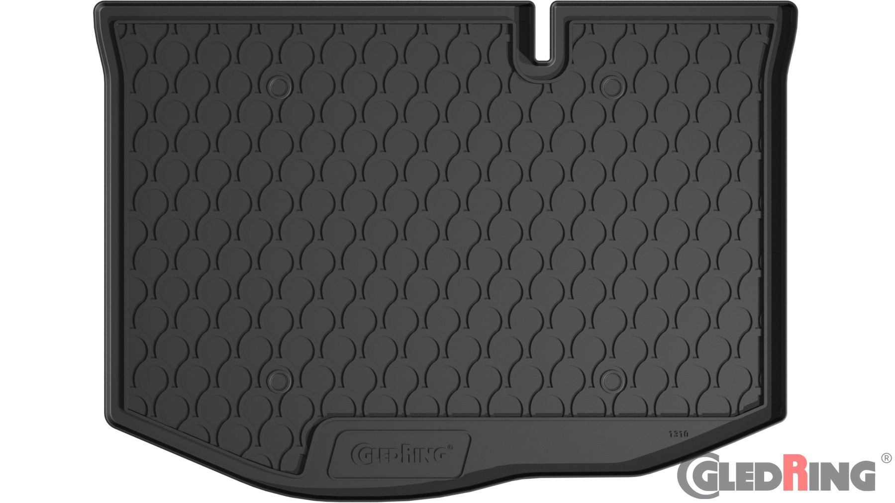 Original Gledring Premium Gummi Kofferraummatte - FORD Fiesta (5-türig, Unterer Boden) 2008-2017